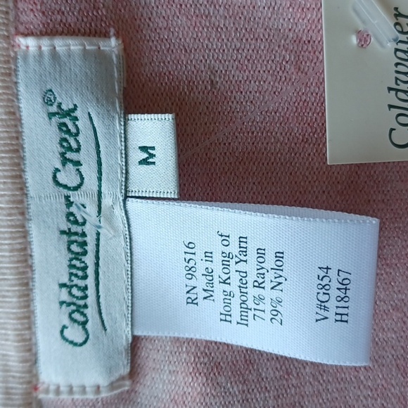 Coldwater Creek Women's Rose Vneck Long Sleeve Sequin Pullover Sweater - Picture 4 of 6